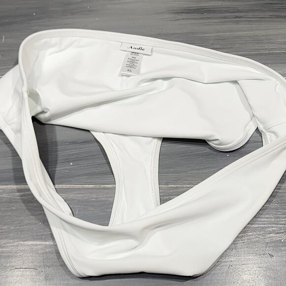 Andie The Bikini Bottom Swimwear XL White - Picture 4 of 7
